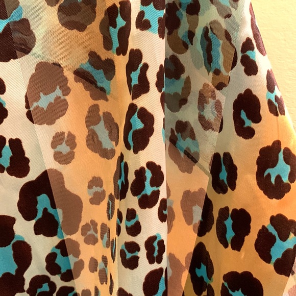 Blue and gold scarf - Picture 2 of 4